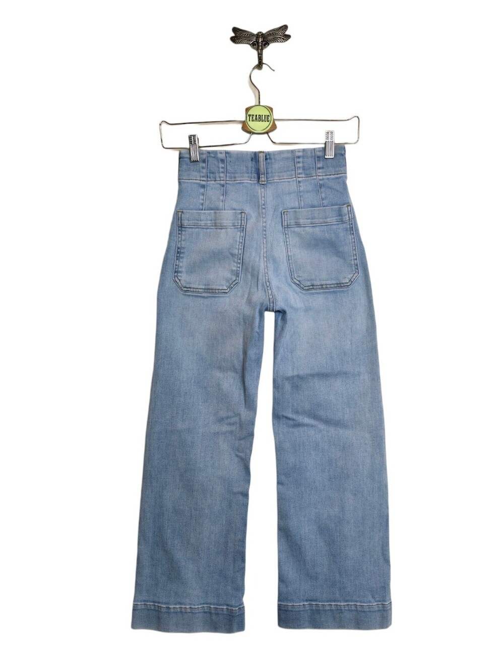 Maeve The Denim Colette Cropped Wide-Leg Jeans 24 Anthropologie - Picture 3 of 13
